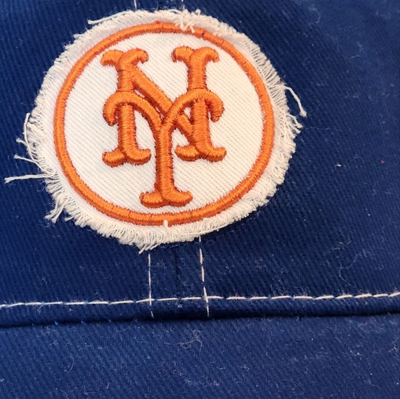 New York Mets Old School SGA Nathans Famous Hot Dogs Adjustable Hat Rare Vintage - Picture 2 of 4